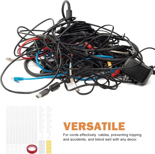 Vista 4 de NOLITOY Kit de cubierta de cable, canales de alambre para ocultar cables, ocultadores de cables, cables ocultos en la pared, fácil de instalar