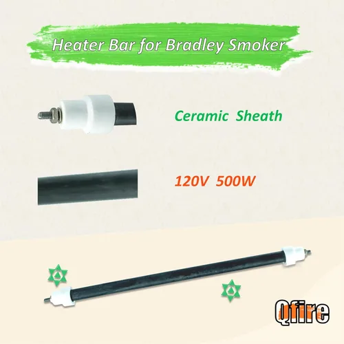 Vista 2 de Elemento calefactor compatible con Bradley Smoker BS611 / BTDS76P 4 estantes para exteriores, barra de calor de repuesto de 120 V para BTDS108P 6