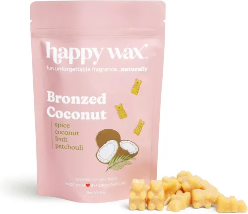 Vista 11 de Happy Wax Cera perfumada de piña y mango, cera de soja natural, de larga duración, no tóxica, 4 onzas