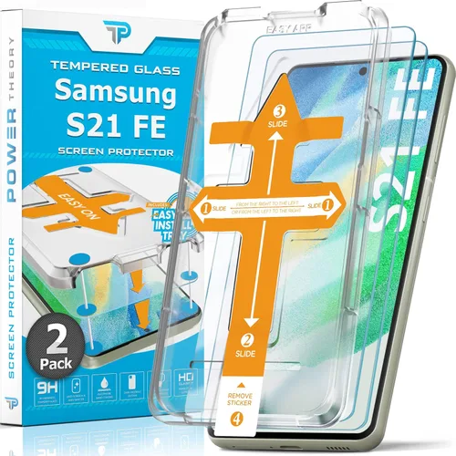 Vista 20 de Power Theory Protector de pantalla diseñado para Samsung Galaxy S20 FE 5G / 4G, vidrio templado [dureza 9H], kit de fácil instalación, 99% HD libre