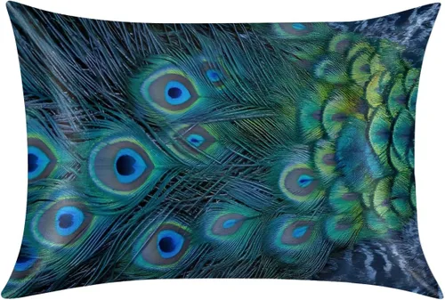 Vista 30 de Funda de almohada de satén para cabello y piel, funda de almohada de seda de hojas coloridas abstractas de tamaño estándar, fundas de almohada
