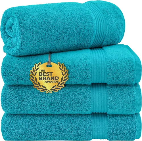 Vista 117 de Cotton Paradise - Alfombras de baño antideslizantes 100% algodón para el baño, 17 x 24 pulgadas, suaves, absorbentes, de secado rápido, lavables a