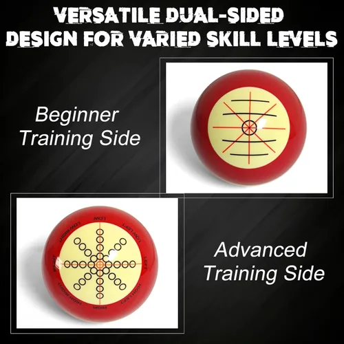 Vista 4 de Bola de Taco de Billar de 2-1/4" Tamaño Estándar Bola de Billar de Repuesto para Entrenamiento