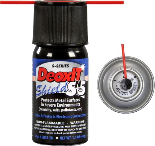 CAIG Laboratories DeoxIT Shield SN5S-2N Mini-Spray, protector de contacto/sellador para entornos severos, 1.41 onzas, no inflamable/antigoteo,