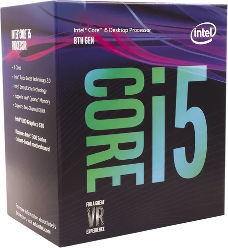 Vista 2 de Intel® Procesador de escritorio Core™ i5-8500 de 6 núcleos hasta 4.1 GHz Turbo LGA1151 Serie 300 65W