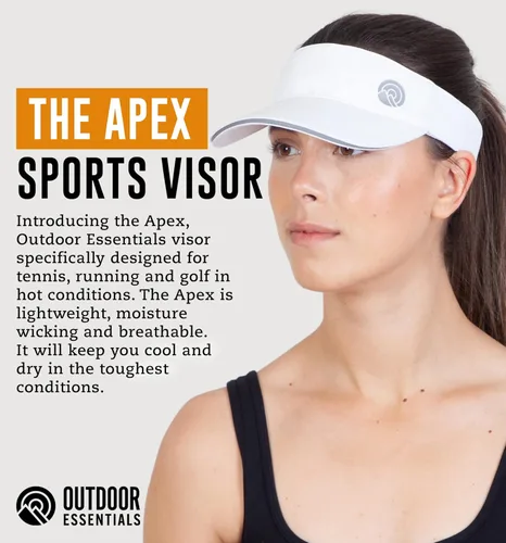 Vista 2 de Sun Visor Hat for Women & Men - Womens Visor, Tennis Visor, Golf Visor - Running Visor