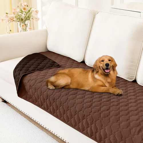 Vista 85 de Smiry Funda Manta Impermeable para Cama de Perro, Manta Suave Reversible para Mascotas, Lavable a Prueba de Fugas, Funda para Gatos y Perros