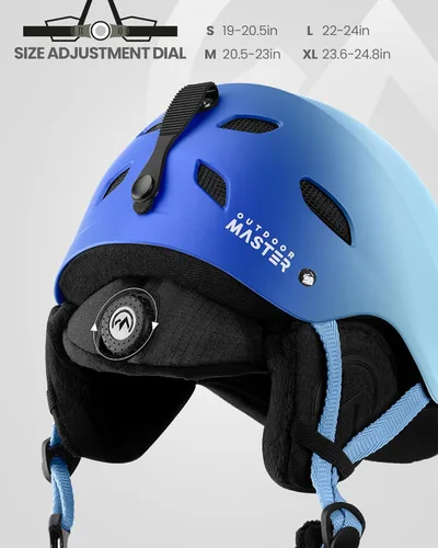 Vista 12 de OutdoorMaster Kelvin - Casco de esquí y snowboard para hombres, mujeres y jóvenes