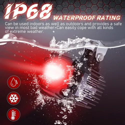 Vista 5 de eTzone Nueva luz LED de carretilla elevadora LED línea recta luz de seguridad 10W DC 10-80V Almacén Área peligrosa advertencia luz