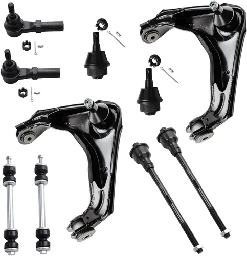 Vista 54 de Detroit Axle - Kit de suspensión de 10 piezas para Nissan Frontier Xterra Pathfinder 2005-2012, 4 brazos de control superiores inferiores