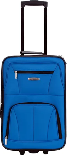 Vista 2 de Rockland juego de 4 piezas de valijas con ruedas y bolsas para viaje, Azul), F32-BLUE
