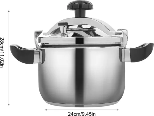 Vista 7 de Olla a presión de acero inoxidable olla a presión de gran capacidad de 60 Kpa a prueba de explosiones con válvula limitadora de presión para cocina