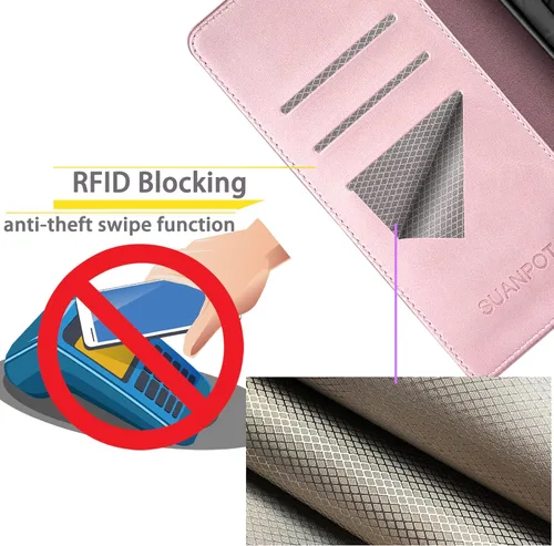 Vista 3 de SUANPOT for Samsung Galaxy A23 5G4G Wallet case with RFID Blocking Credit Card Holder,Flip Book PU Leather Protective Cover Women Men for Samsung