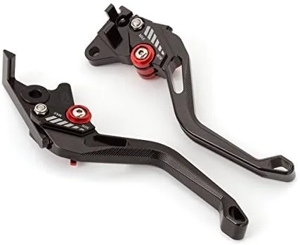 Vista 3 de FXCNC Palancas de embrague de freno ajustables cortas compatibles con Scrambler Cafe Racer 2017, HYPERMOTARD 939 SP 2018