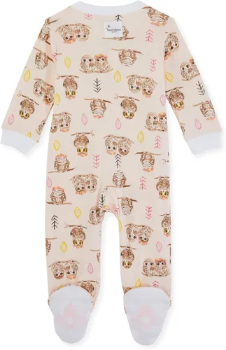 Vista 2 de Burt's Bees Baby - Pijama de una pieza de 100% algodón orgánico con cremallera frontal, mameluco de bebé para dormir