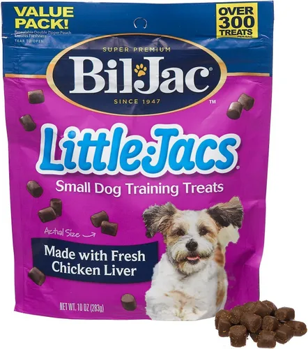 Bil-Jac Little Jacs - Golosina para perros pequeños, hígado, 10 onzas, multicolor