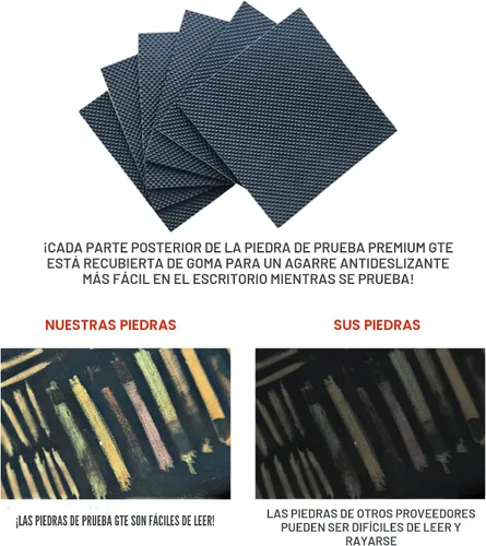 Vista 5 de Kit de prueba de joyería de oro y plata 10K 14K 18K 22K 24K para comprobar metales preciosos 999 925 de desecho