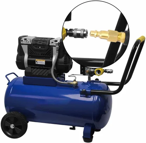 Vista 2 de Joywayus Kit de acoplador y enchufe de aire de 5 piezas, manguera de aire industrial NPT de 1/4 pulgadas y accesorios de aire de conexión rápida