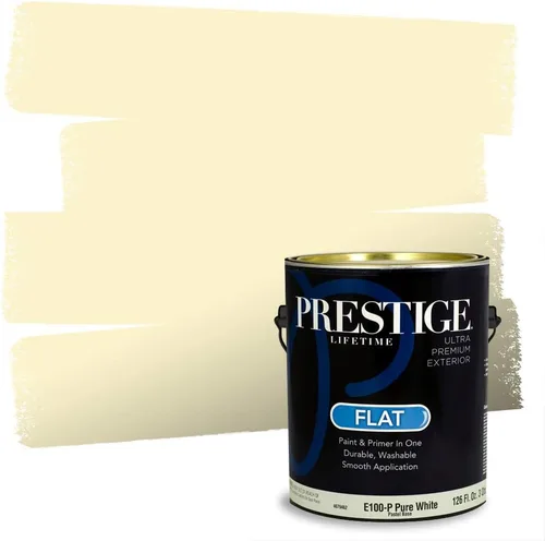 Vista 110 de PRESTIGE Pinturas de pintura exterior e imprimación en uno, 1 galón, plano, combinación comparable de Benjamin Moore* Pila de heno
