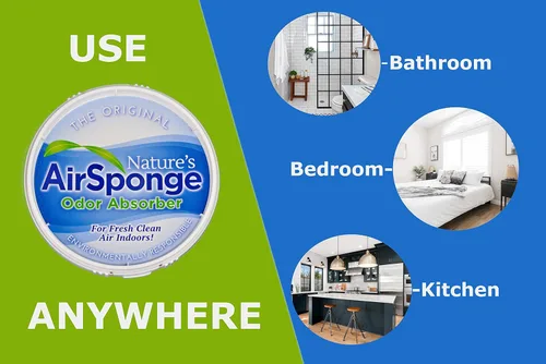 Vista 3 de Delta Nature's Air - Esponja absorbente de olores sin perfume, tina de plástico de 1/2 libras.