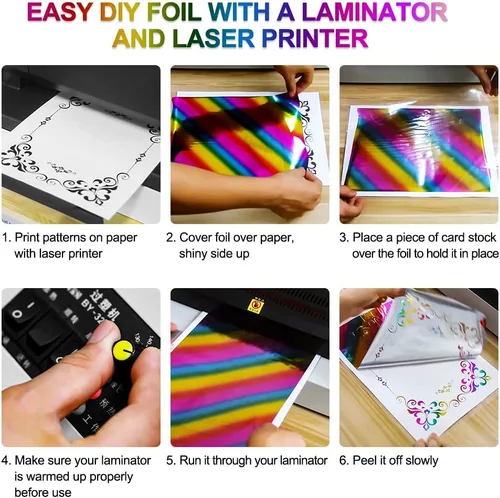 Vista 3 de 100 piezas de tóner reactivo para hacer tarjetas, papel de transferencia de 11.4 x 7.9 pulgadas para transferencia de papel de transferencia