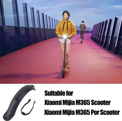 Vista 7 de Guardabarros trasero para scooter compatible con Xiaomi M365 / M365 Pro / 1S / Pro 2 / Essential, soporte guardabarros accesorio para Xiaomi Scooter