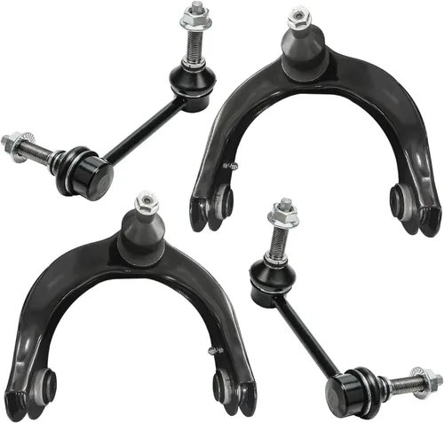 Vista 161 de Detroit Axle - Kit de 4 brazos de control de extremo delantero para Dodge Dart 13-16, Chrysler 200 15-17, 2 brazos de control inferiores, 2 extremos