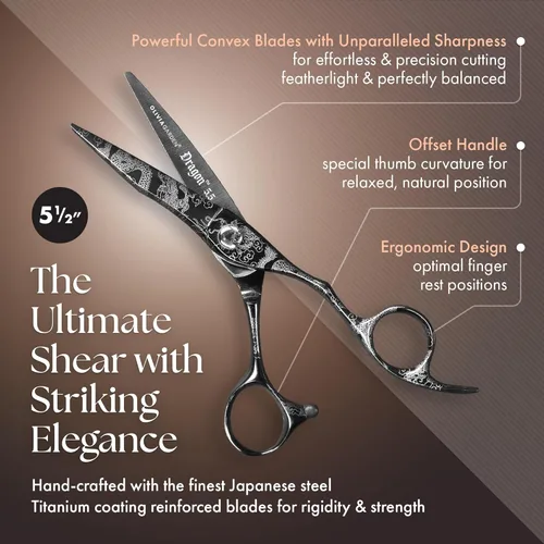Vista 3 de Olivia Garden Dragon Professional Hairdressing Shear and Thinner Intro Case