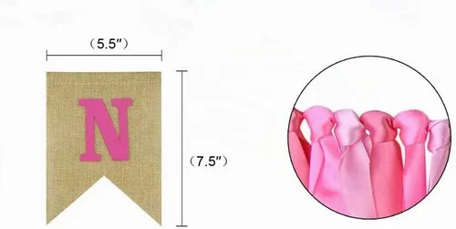 Vista 2 de SS Cohen Decoraciones de 1er cumpleaños para niña con silla alta de arpillera para decoración de fiesta de primer cumpleaños