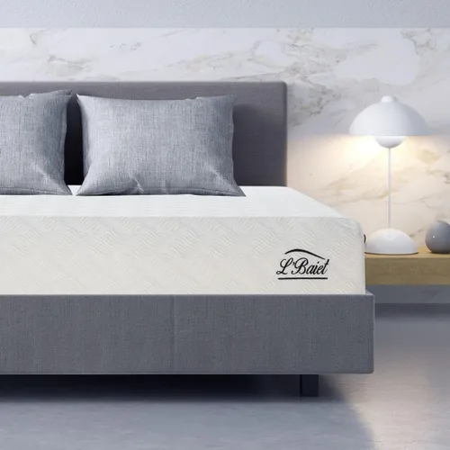 Vista 9 de L'Baiet Colchón de espuma viscoelástica de gel Twin de 6 pulgadas, cama refrescante de firmeza media en una caja, certificado CertiPUR-US
