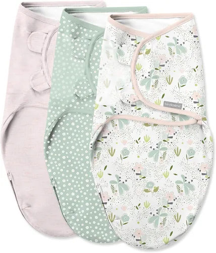 Vista 18 de SwaddleMe by Ingenuity Comfort Pack - Juego de arrullos para bebé, tamaño 0-3 meses, 5-14 libras, SwaddleMe Pod, Arrullo Original, saco de noche