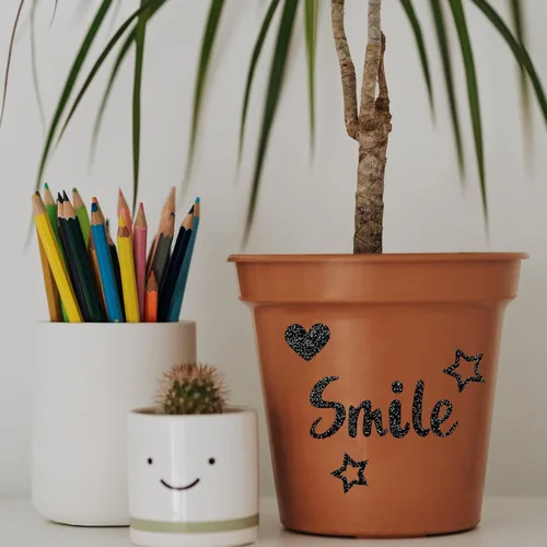 Vista 4 de 810 piezas de 10 hojas de calcomanías autoadhesivas con purpurina, calcomanías de números del alfabeto, calcomanías para letreros, buzón, cuaderno