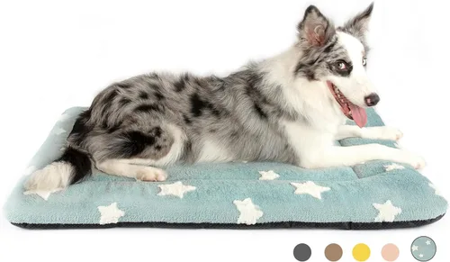Vista 17 de Mora Pets - Cama para gatos de interior lavable, almohadilla antideslizante para jaula de perros, linda cama para perros con estrellas para perros