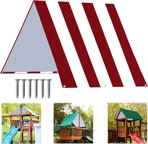 Vista 11 de ABCCANOPY Juego de lona de repuesto de 43 x 90 pulgadas para parques infantiles, pantallas de sombra (beige)