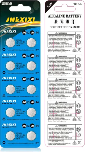 Vista 2 de Paquete de 20 baterías LR44 Lr 44b L1154c AG13 SR44 A76 357 303 1154 1.5 voltios ornamento pilas botón moneda batería