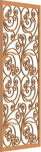 Vista 156 de Ekena Millwork WALW10X25X0250MALBI Marilla Paneles de pared decorativos de madera con calado, 9 3/8 pulgadas de ancho x 24 3/8 pulgadas de alto