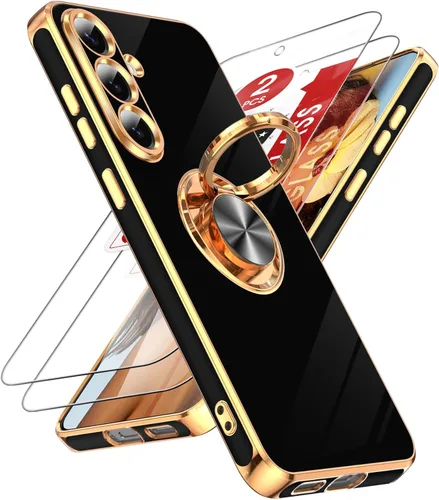 Vista 122 de LeYi Funda para iPhone XR: con Protector de Pantalla de Vidrio Templado [Paquete de 2] Soporte de Anillo Giratorio de 360°, Soporte Magnético