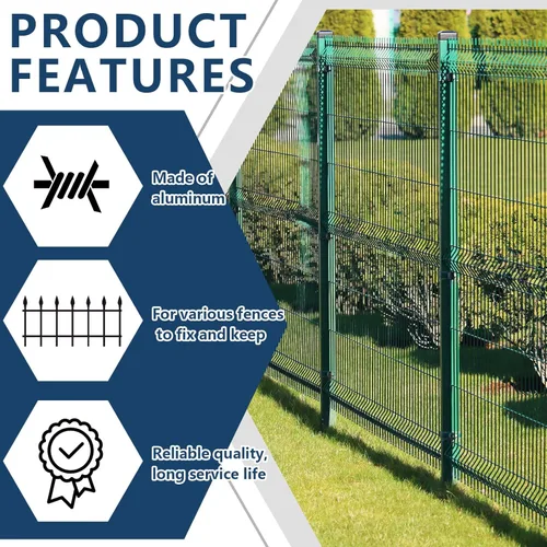 Vista 4 de 300 piezas de clips de alambre para poste en T, clips para valla de poste en T, clips de cercado para asegurar clips de valla de acero galvanizado