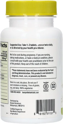 Vista 3 de Banyan Botanicals Trim Support - USDA Organic, 90 Tabletas - Aumenta el metabolismo - Apoyo a la pérdida de peso a base de hierbas*