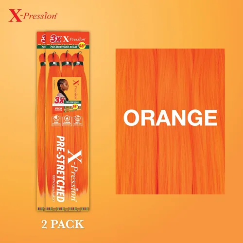 Vista 54 de Sensationnel X-Pression - Trenzas prestiradas, 3 unidades, 58 pulgadas, paquete de 1 unidad, 1B