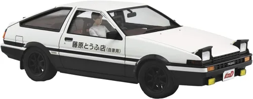 Vista 2 de Inicial D: Fujiwara Takumi AE86 Trueno con Figura 1:24 Escala Modelo Kit