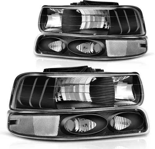 Vista 8 de DWVO - Juego de faros delanteros compatible con Chevy Silverado 99-02, Chevy Silverado 1500 2500/01-02, Chevy Silverado 1500HD 2500HD 3500/00-06