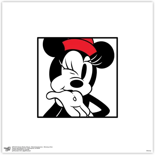 Vista 10 de Trends International Gallery Pops Disney Mickey Mouse - Minnie Expressions - Póster de pared de arte para pared, 12 x 12 pulgadas, versión enmarcada