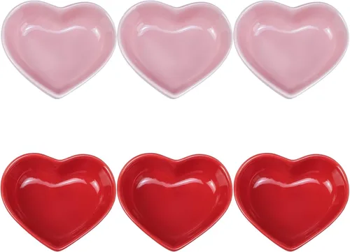Vista 10 de Plato de cerámica multiusos en forma de corazón, platos para condimentos, cuenco de sushi, platos para aperitivos, platos para servir platos