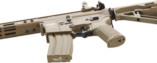 Vista 6 de Lancer Tactical Gen 2 Proline M4 Full Metal 9''/14'' Airsoft Rifle with Delta Stock (ETU & Mosfet Included)