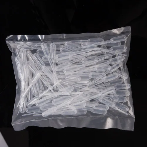 Vista 2 de Mudder 200 piezas de pipetas de transferencia graduadas desechables de 0.2 ml de capacidad, goteros de polietileno