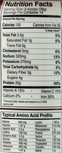 Vista 3 de OWYN Only What You Need Proteína en polvo a base de plantas, chocolate negro, 1.17 libras