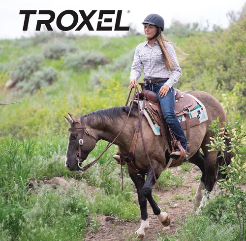 Vista 5 de Troxel Spirit Duratec Full Coverage Horse Riding Helmet, Low-Profile Adjustable Design, Safety Horseback Riding Gear
