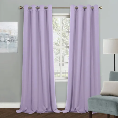Vista 76 de MYSKY HOME - Cortinas opacas amarillas para sala de estar y dormitorio, cortinas de 84 pulgadas de largo, con ojales, cortinas de oscurecimiento