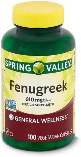 Vista 2 de Suplemento dietético de fenogreco Spring Valley, 610 mg, 100 unidades (paquete de 2)